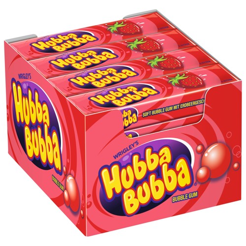 Wrigleys Hubba Bubba Strawberry Kaugummi 35g