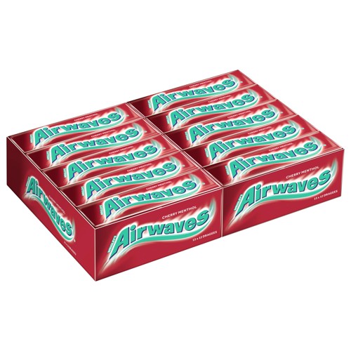 Wrigley's Airwaves Cherry Menthol Kaugummi 16g