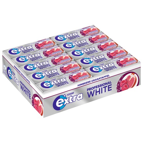 Wrigley Extra Professional White Himbeere Granatapfel 14g