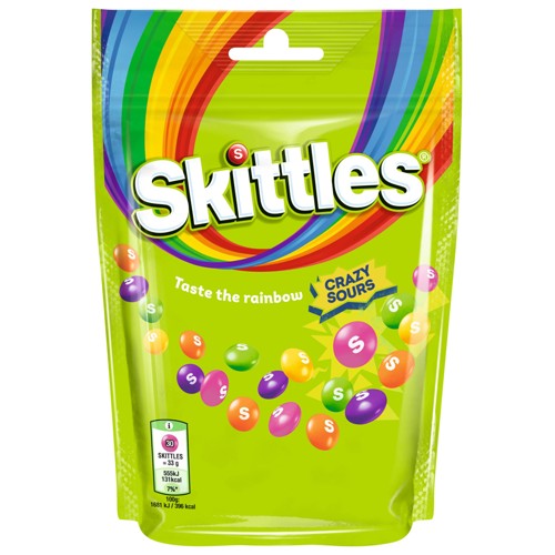Skittles Crazy Sours Bonbons Dragees 136g
