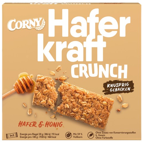 Corny Müsliriegel Crunch Hafer & Honig 40g
