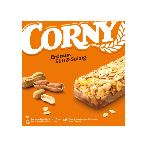 Corny Erdnuss Süß & Salzig 6 x 25g