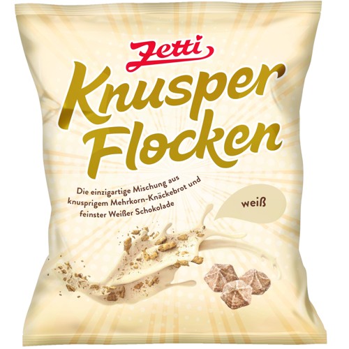 Zetti Knusper Flocken mit weißer Schokolade 120g
