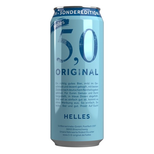 5.0 Original Helles Bier 0.5l (EINWEG)