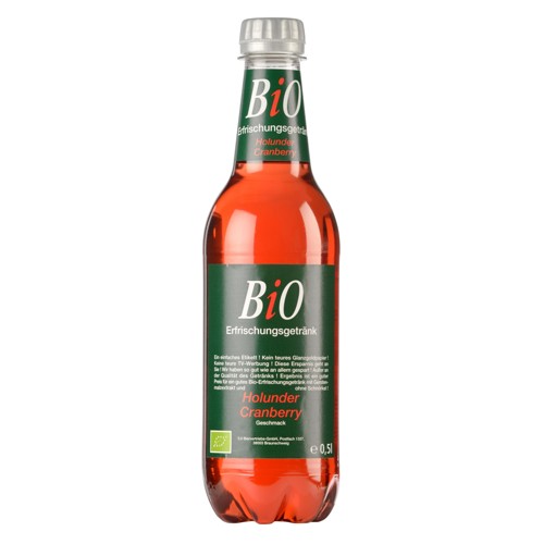 Bio Erfrischungsgetränk, Holunder-Cranberry