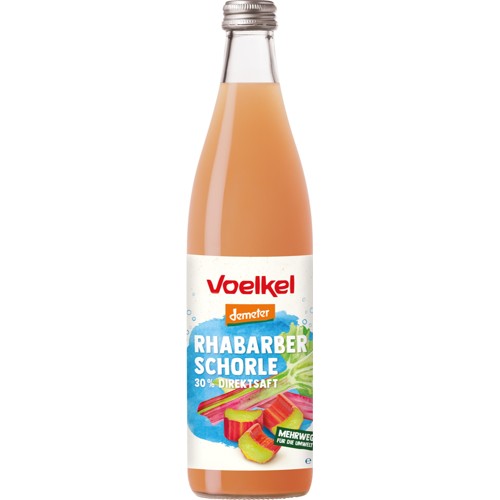 Voelkel Rahbarber Schorle 0.5l (MEHRWEG)