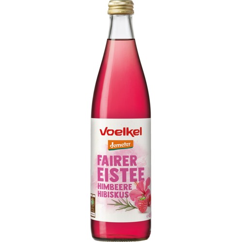 Voelkel Fairer Eistee Himbeere Hibiskus 0.5l (MEHRWEG)
