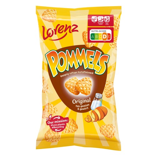 Lorenz Pommels Original Kartoffelsnack XXL Family Pack 160g