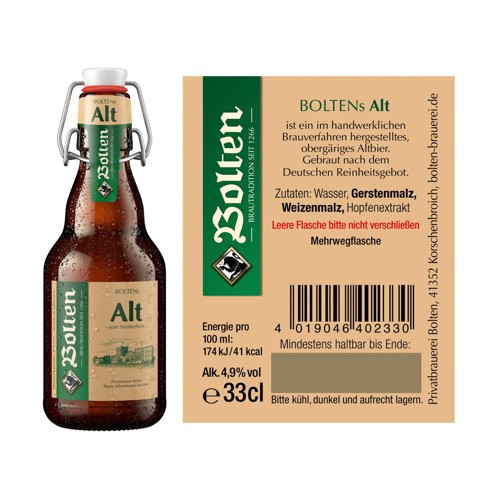 Bolten Alt 0,33l (MEHRWEG)