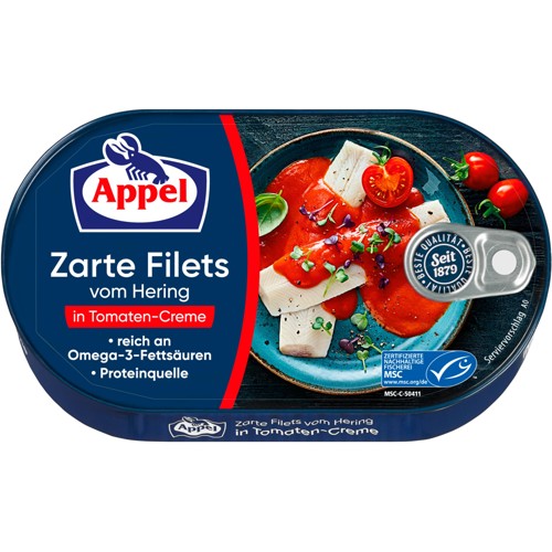 Heringsfilets in Tomaten-Creme 200g
