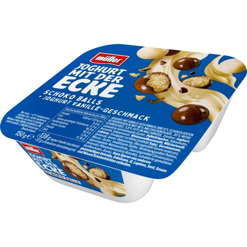 Müller Joghurt mit der Ecke Schoko-Balls 150g