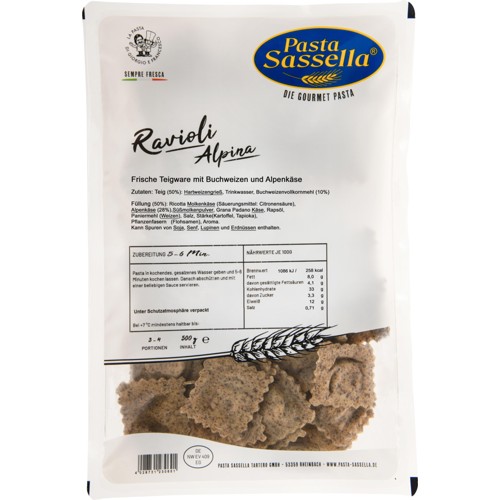 Pasta Sassella Ravioli Alpina Alpenkäse 500g