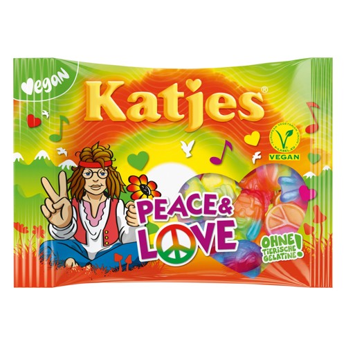 Katjes Fruchtgummi Peace & Love Vegan 175g