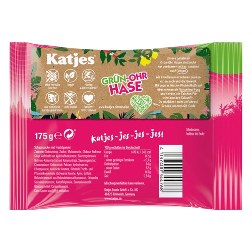 Katjes Grün-Ohr Hase 175g