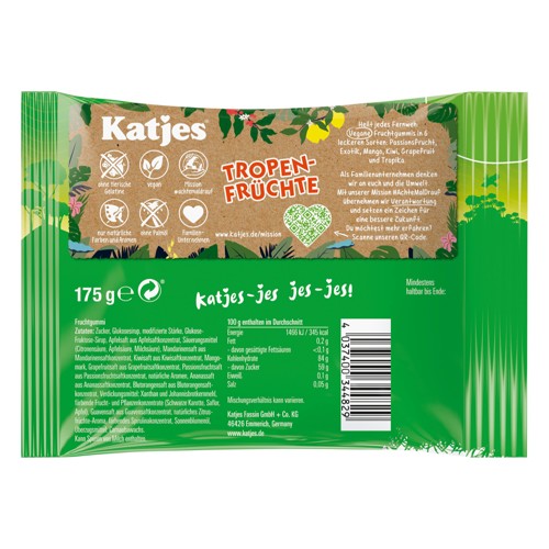 Katjes Tropen-Früchte 175g