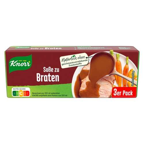 Knorr Soße zum Braten für 3 x 0.25l