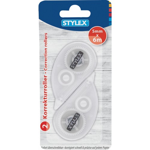 Stylex Korrekturroller - 2 Stück 5 mm x 6 m 50g