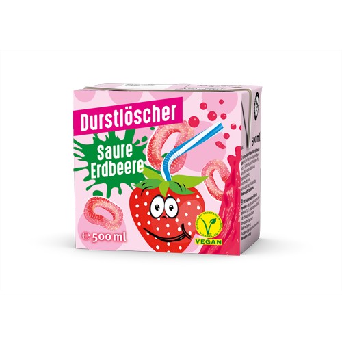 QuickVit Durstlöscher Saure Erdbeere 0.5l
