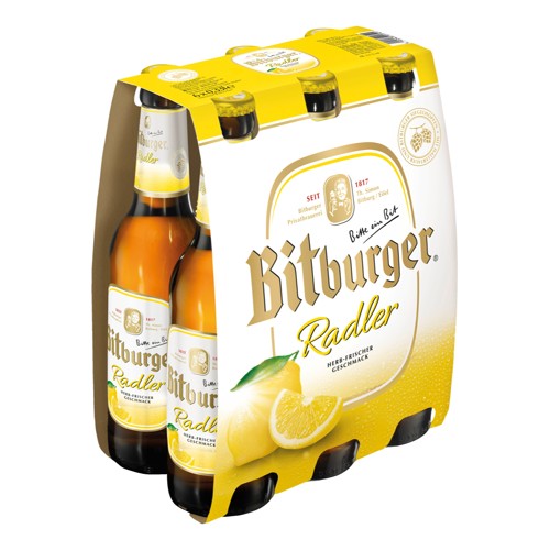 Bitburger Radler 6 x 0,33l (MEHRWEG)