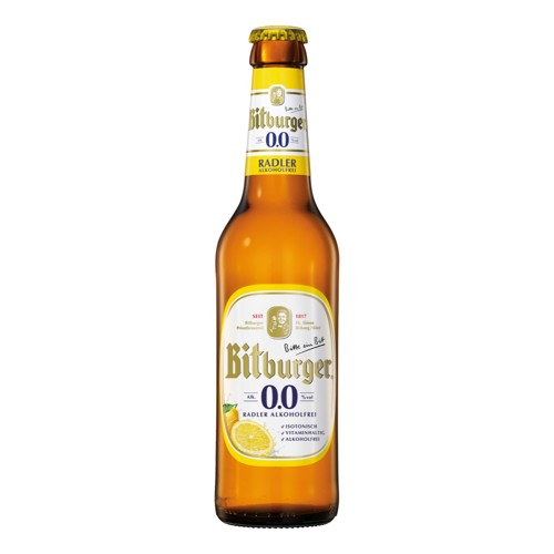 Bitburger Radler alkoholfrei 0.33l (MEHRWEG)