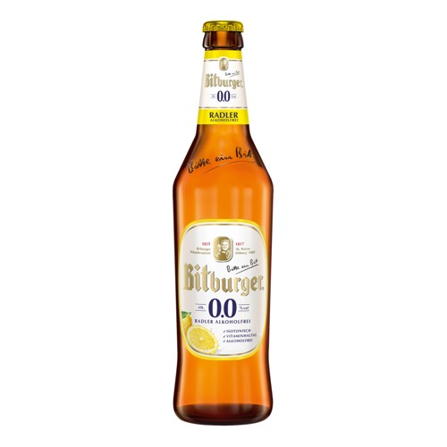 Bitburger Radler alkoholfrei 0.5l (MEHRWEG)