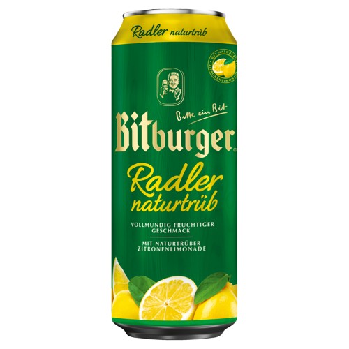 Bitburger Radler naturtrüb 1.9% 0.5l (EINWEG)