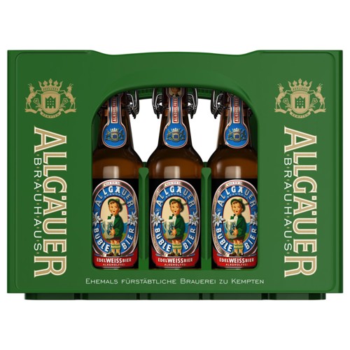 Allgäuer Büble Edelweissbier Alkoholfrei 0.5l (MEHRWEG)