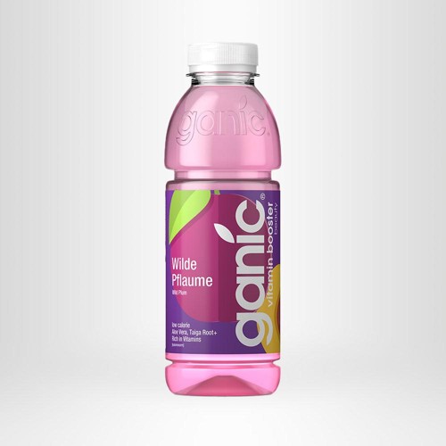 Ganic Golden Rush Wilde Pflaume Vitamin Water 0.5l (EINWEG)