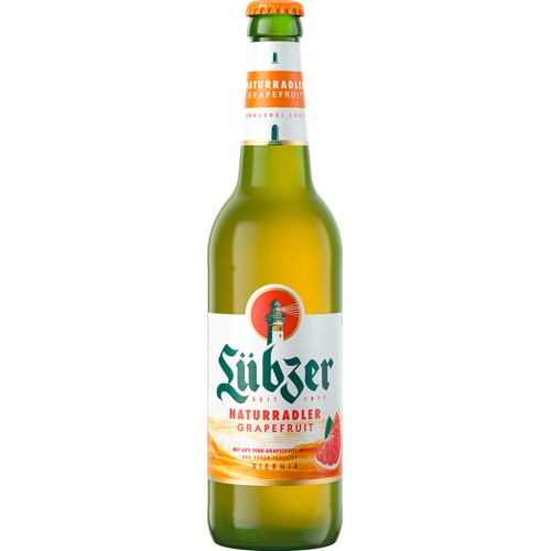 Lübzer Naturradler Grapefruit 0.5l (MEHRWEG)