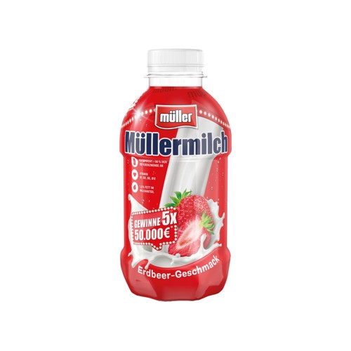 Müllermilch Erdbeer-Geschmack 0.4l