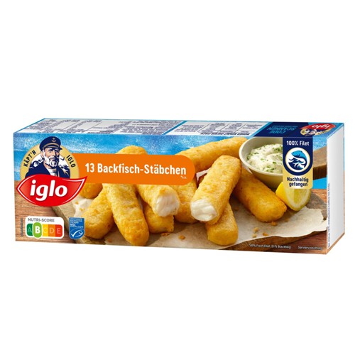 iglo 13 Backfisch-Stäbchen 364g