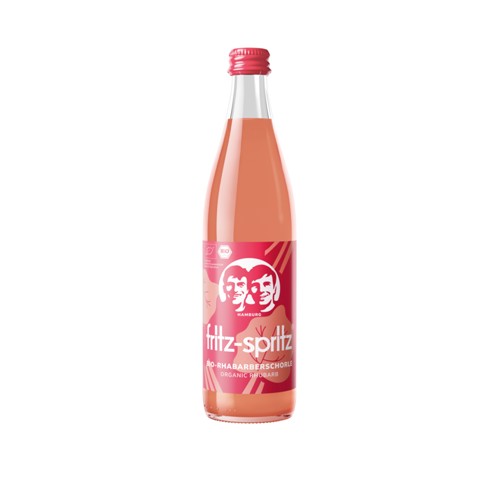 Fritz spritz bio Rhabarbersaftschorle 0.5l (MEHRWEG)
