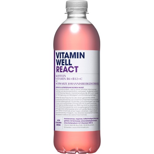 Vitamin Well - React 0.5l (EINWEG)