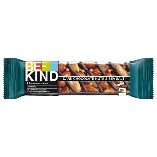 BE-KIND Dark Chocolate Nuts & Sea Salt 40g