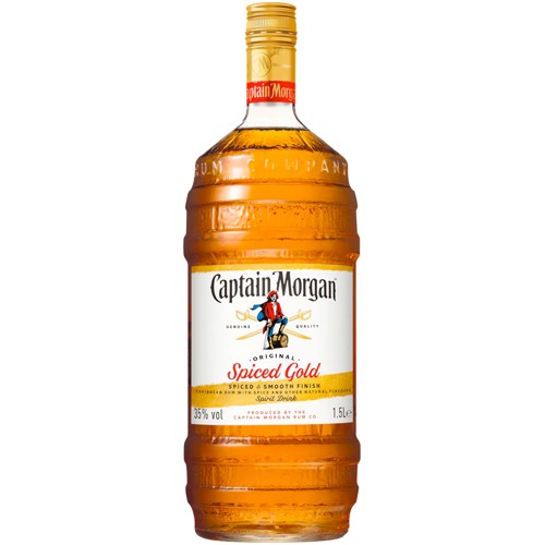 Captain Morgan Original Spiced Gold Fass Flasche  1.5l