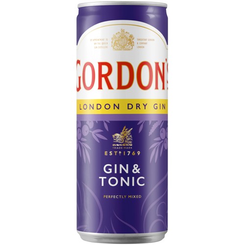 Gordon London Dry Gin & Tonic 0.25l (EINWEG)