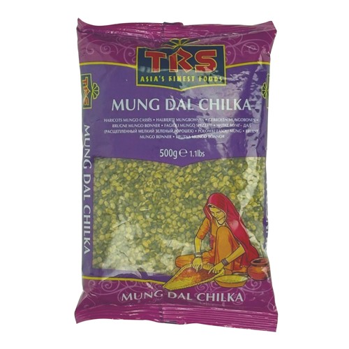 TRS Moong Dal Chilka gespaltene grüne Mungbohnen 500g 