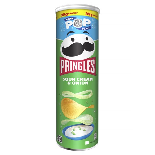 Pringles Sour Cream & Onion Chips 165g