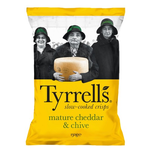 Tyrrells Crisps Cheddar & Chive 150g