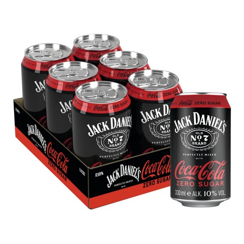 Jack Daniels & Coca-Cola Zero Sugar 0.33l (EINWEG)