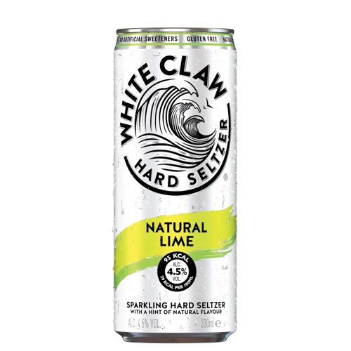 White Claw Hard Seltzer Natural Lime 0.33l
