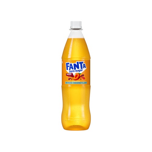 Fanta Mango Zero ohne Zucker 1.0l (MEHRWEG)