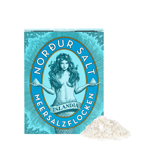 Nordur Meersalz isländische Meersalzflocken Natural 125g