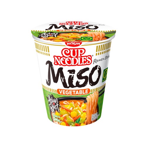 Nissin Nudelsuppe Cup Noodles Miso Vegan 67g