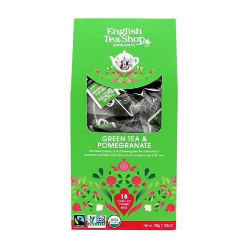 English Tea Shop Grüner Tee Granatapfel Bio 15Stk 30g