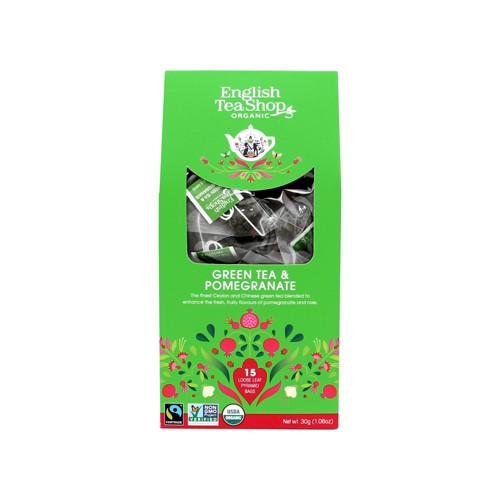 English Tea Shop Grüner Tee Granatapfel Bio 15Stk 30g