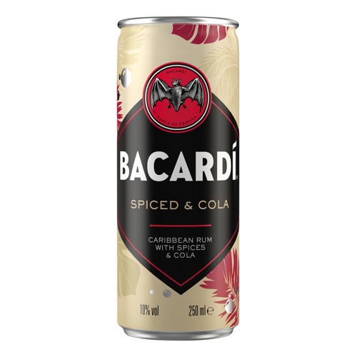 Rum-Mischgetränk Spiced & Cola Bacardi 0.25l (EINWEG)