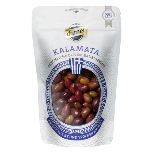Dumet Kalamata Oliven Schwarz mit Stein 200g