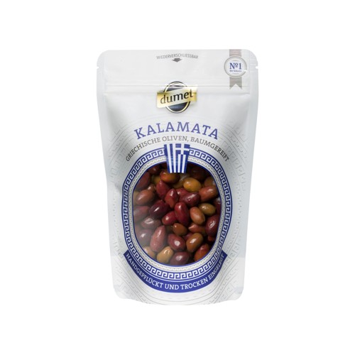 Dumet Kalamata Oliven Schwarz mit Stein 200g