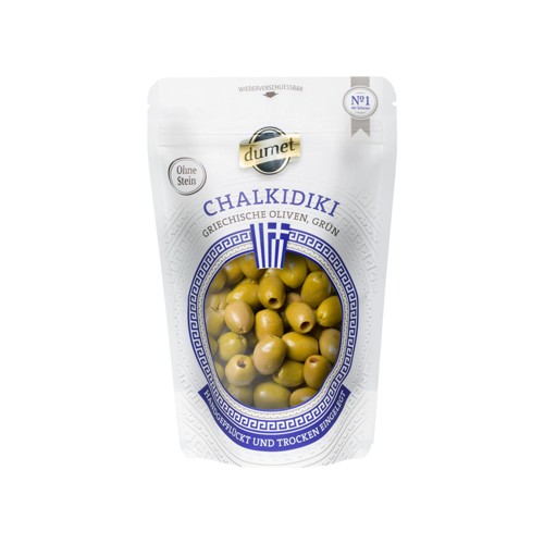 Dumet Chalkidiki grüne Oliven ohne Stein 150g